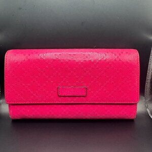 SOLD!!! Gucci Diamante Leather Long Flap Wallet